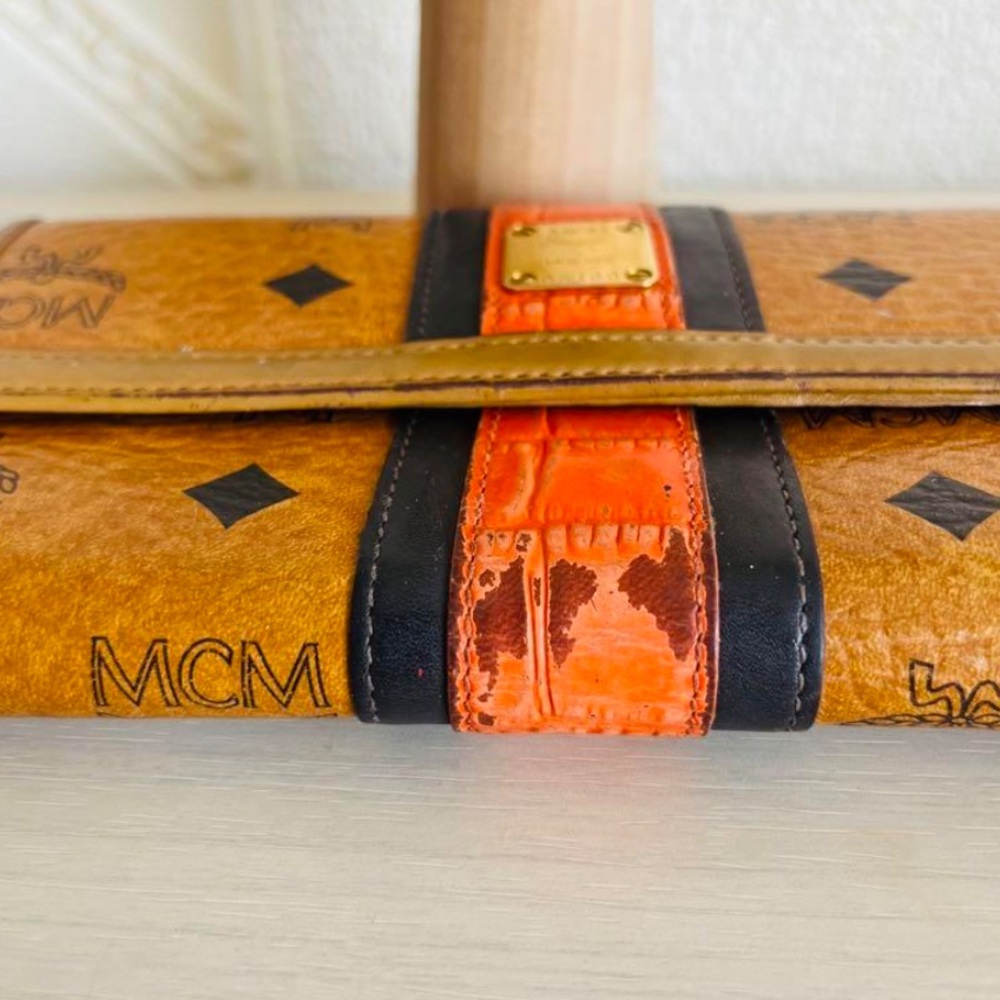 MCM Tan and Orange Wallet - Picture 7 of 7